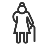 Old Woman SVG Icon